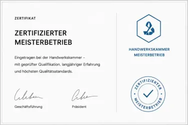 Zertifizierter Meisterbetrieb