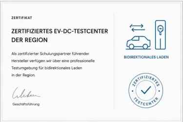 Zertifiziertes EV-DC-Testcenter der Region